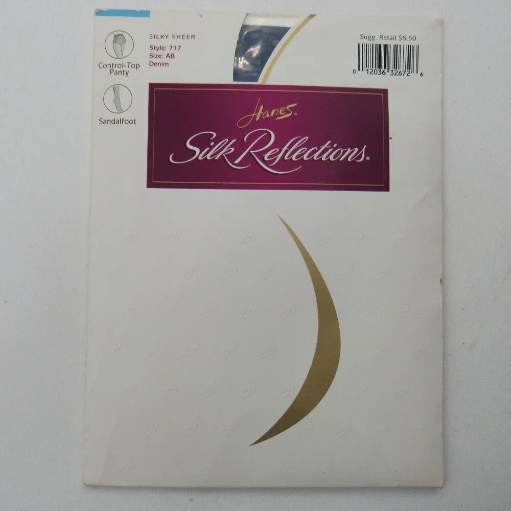 Hanes Silk Reflections Sheer Collection / Shimmer Control Top Pantyhose 4 Pair